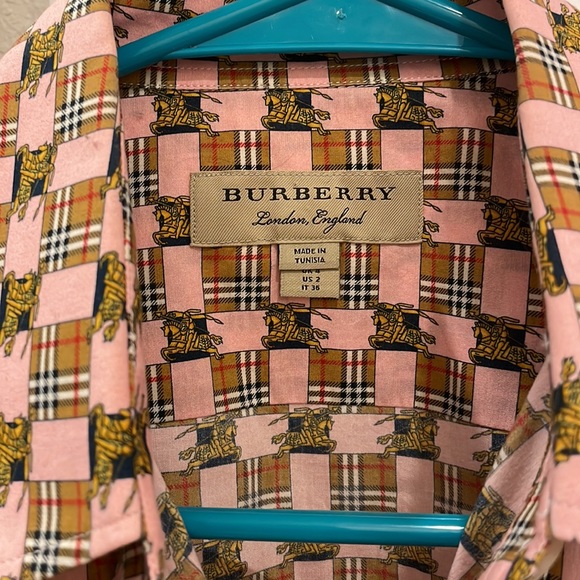 Burberry Pattern Button Up - Picture 2 of 4